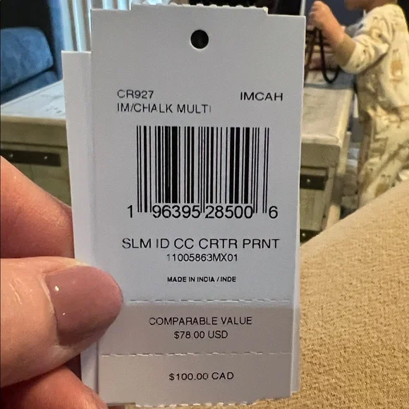 Coach Multicolor Insect Card Holder - Picture 5 of 5